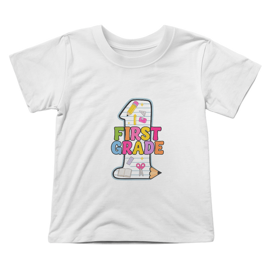 “Learn, Laugh,First Grade Unisex T-shirt